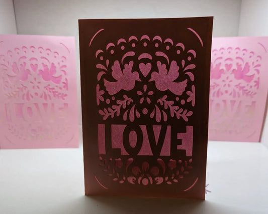 Love Handmade valentines card (ID46)