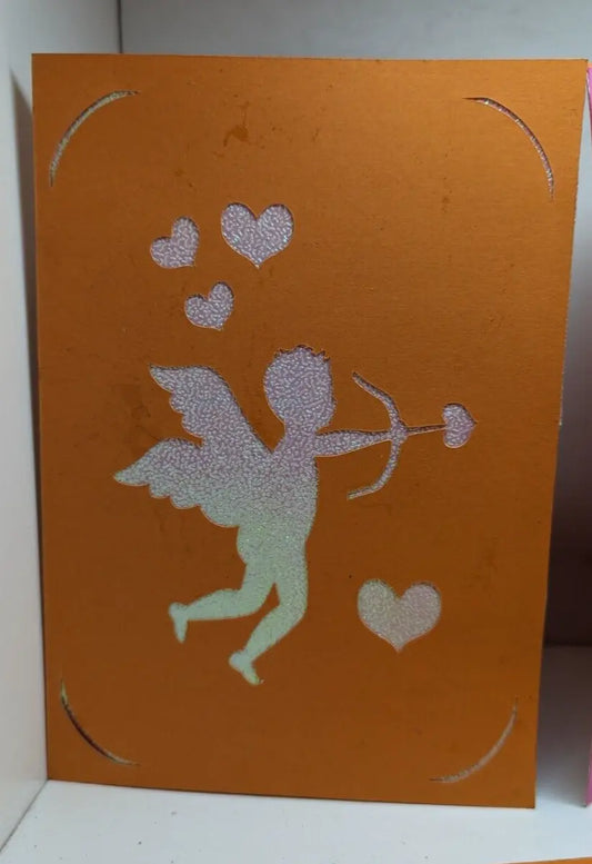 Cupid handmade valentines card (ID13)