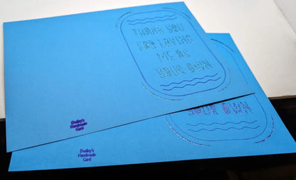 Thank you for loving me as your own - Handmade Father card (ID28)